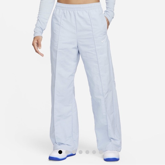 Nike Pants - Nike Sportswear Everything Woven Mid-Rise Open-Hem Trousers Sz XS Blue